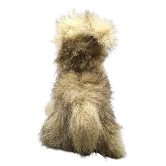 Antique Wire Hair Fox Terrier Puppy, Brown Dog Stuffed Animal Vintage Plush Schn - Picture 5 of 6